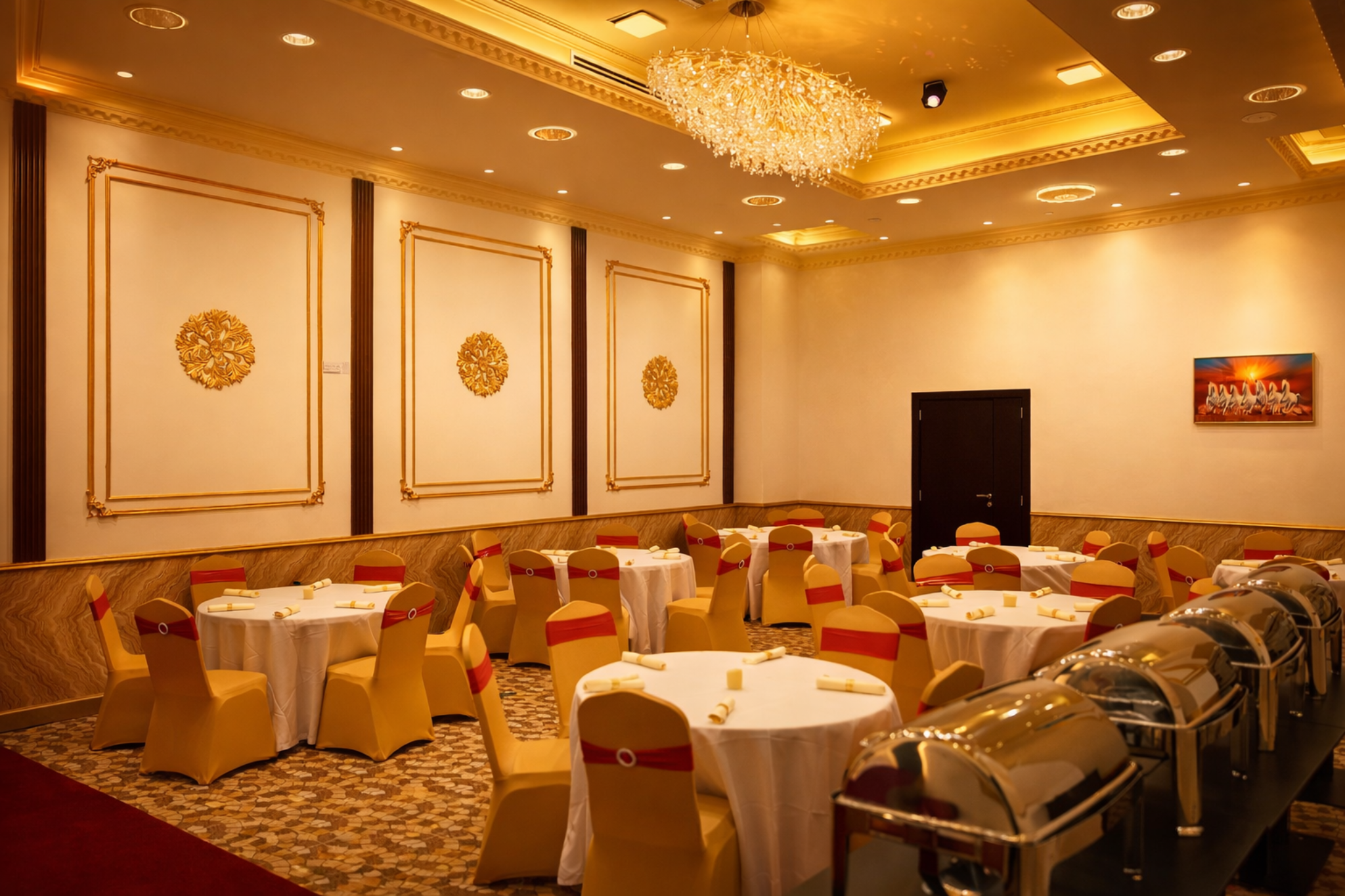 Asian Pepper House banquet hall setup