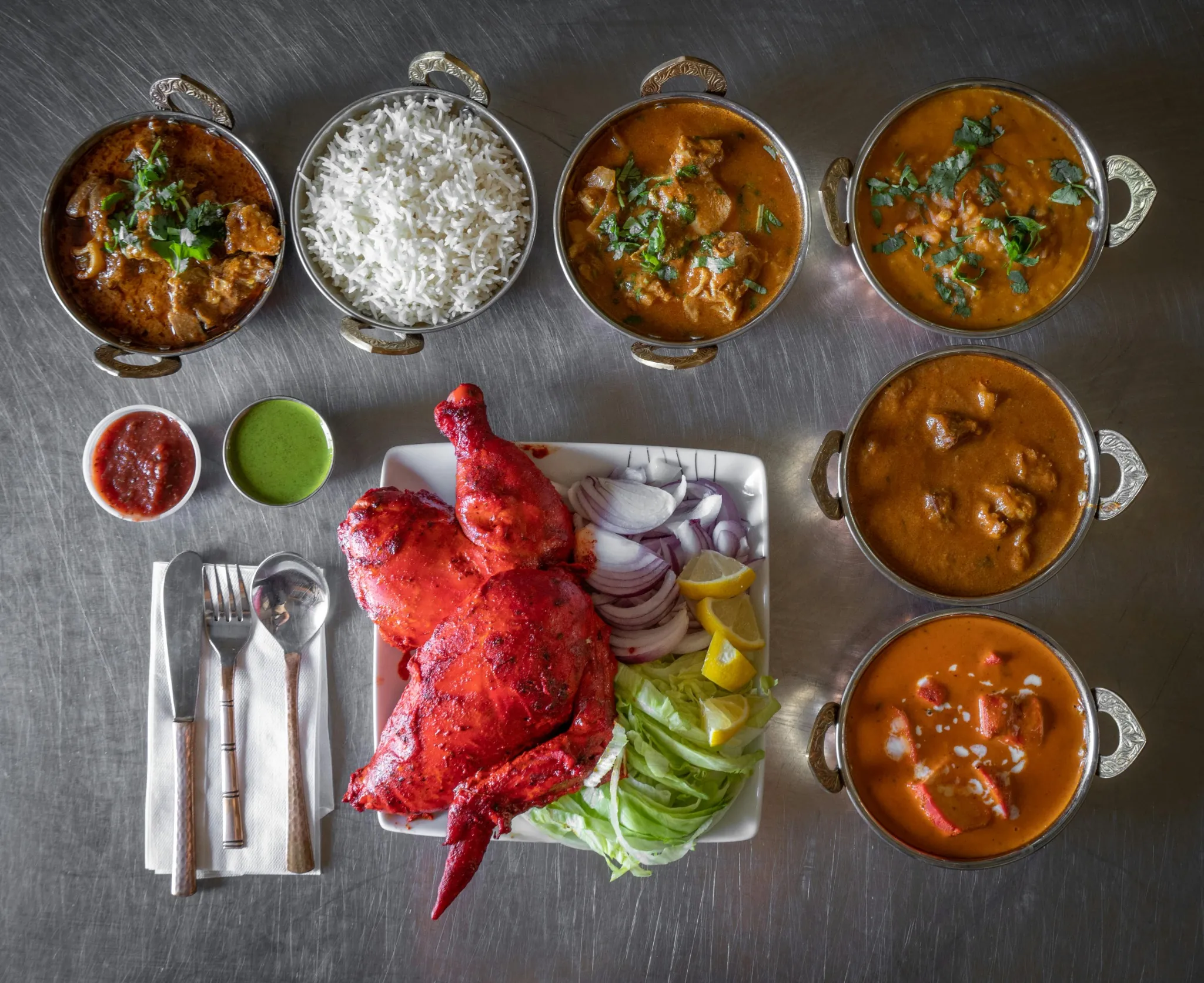 Asian Pepper House food spread